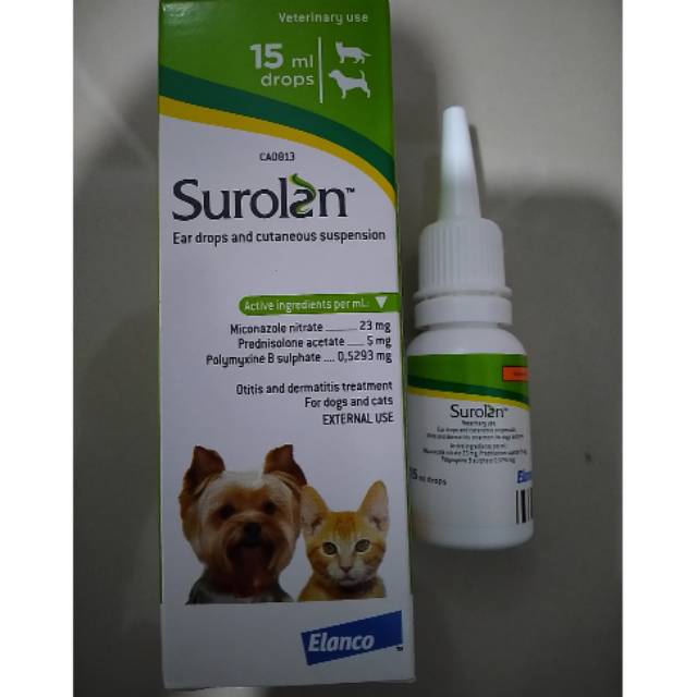 SUROLAN EAR DROP-TETES TELINGA UNTUK ANJING-TETES TELINGA UNTUK KUCING-TETES TELINGA SUROLAN