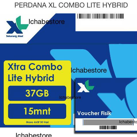 Jual XL kartu Perdana Internet 37GB Xtra Combo Lite Hybrid Murah