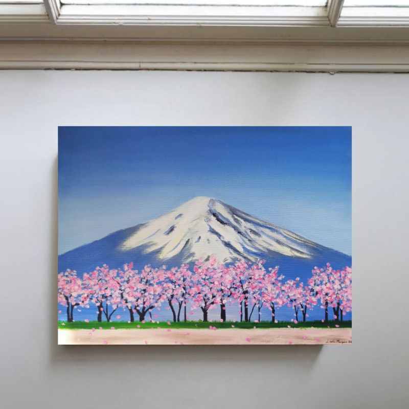 Lukisan bunga sakura
