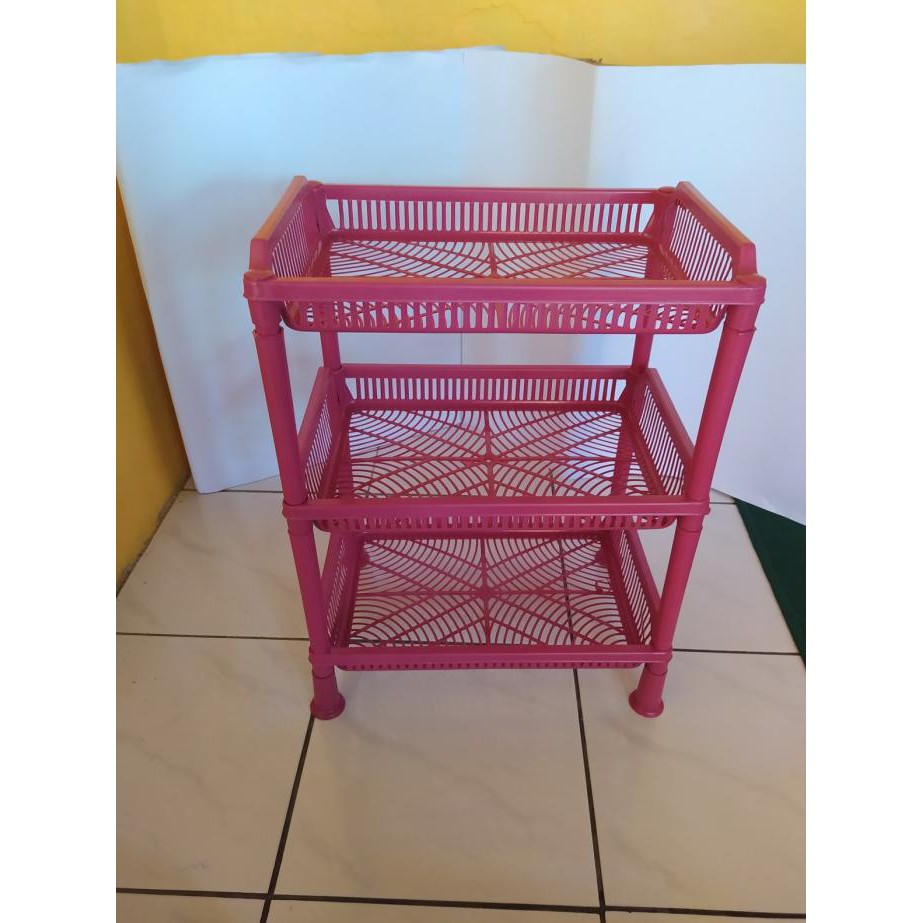 Sale Rak piring gelas plastik 3 susun serbaguna tempat bumbu DLL