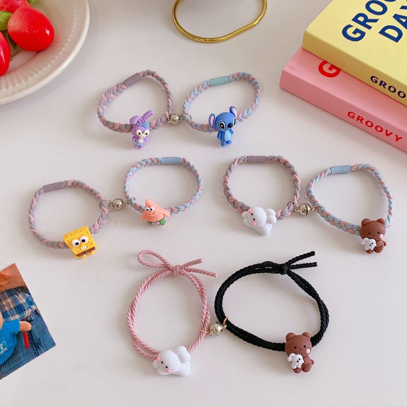 2pcs Gelang couple Motif Kartun Gaya Korea Untuk Hadiah