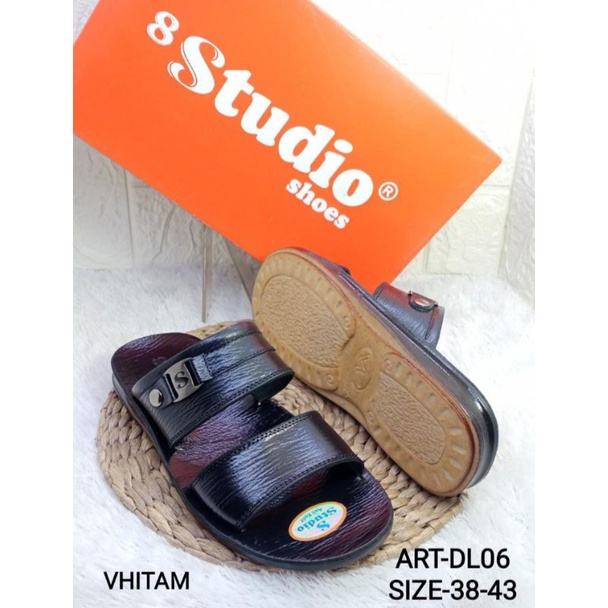 sendal kulit asli pria studio DL06