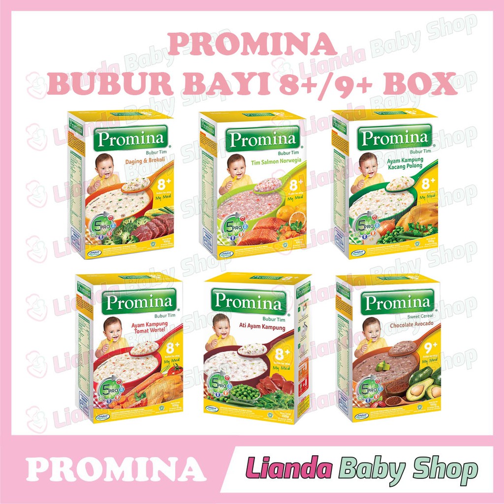 Promina Bubur Tim Instan 8+ / 9+ Chocolate Avocado 100 gr ...