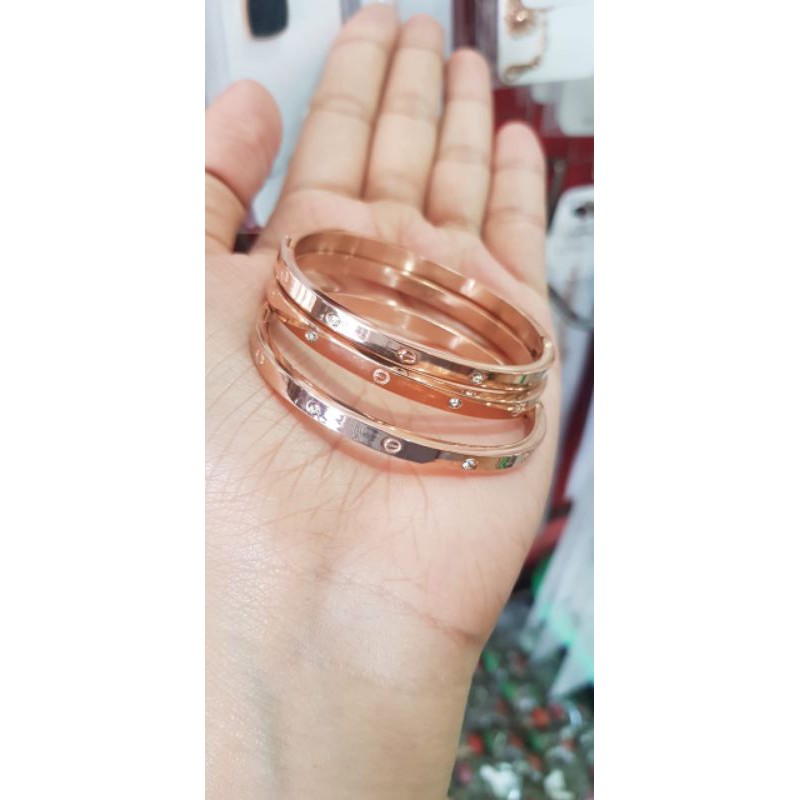 gelang titanium keroncong 100% asli