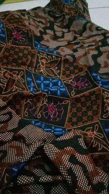 Grosir Batik Hrb026 Kenongo Kemeja Tosca Pendek Pekalongan Padi M L Xl Sogan Prin Halus Kemeja Batik