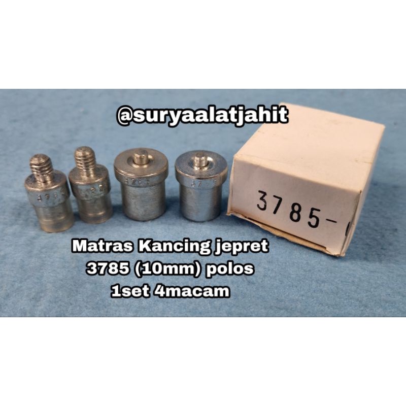 Matras Kancing jepret 3785 (10mm) polos 1set 4macam =rp.60.000/1set