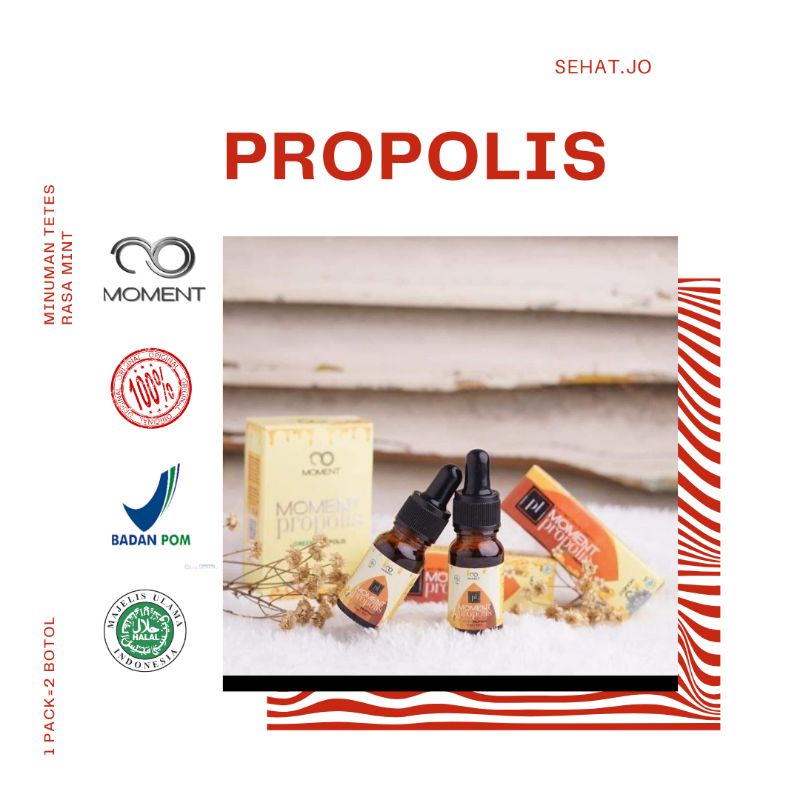 MOMENT PROPOLIS 100% ASLI MADU TERBAIK UNTUK BALITA/ANAK/DEWASA/LANSIA RASA ENAK MINT SEGAR