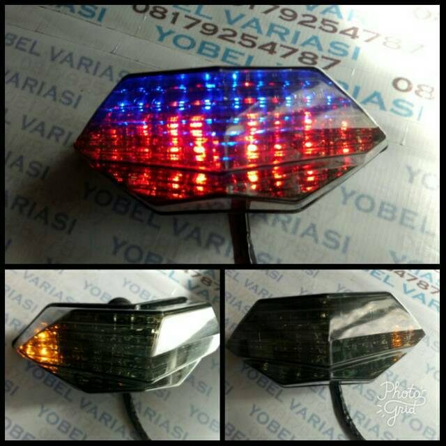 Lampu belakang led motor ninja z250 / ninja 250fi (3in1)