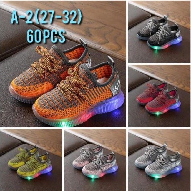 sepatu lampu Anak CEWEK & COWOK fashion import
