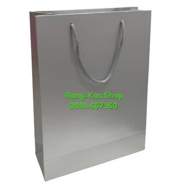 

Paper bag SILVER XL Mewah duplex tebal