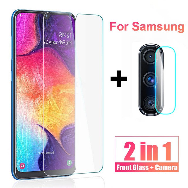 PAKET Tepered Glass Layar Clear + Antigores Tempered Glass Camera Samsung A50S