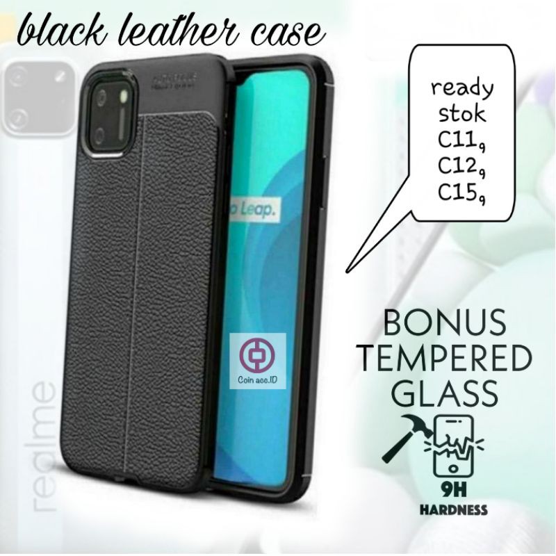 [FREE TEMPERED GLASS] softcase REALME NARZO 30A/C11/C12/C15 silicon/casing AUTOFOCUS hitam