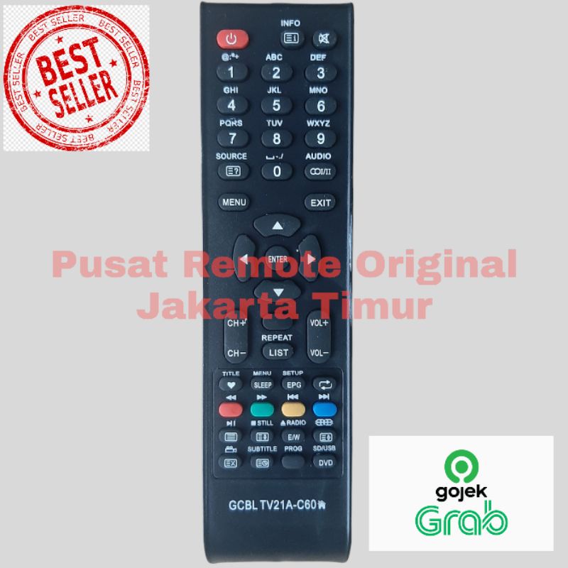 REMOTE REMOT TV CHANGHONG LED GCBLTV21A-C60 SEPERTI ORIGINAL