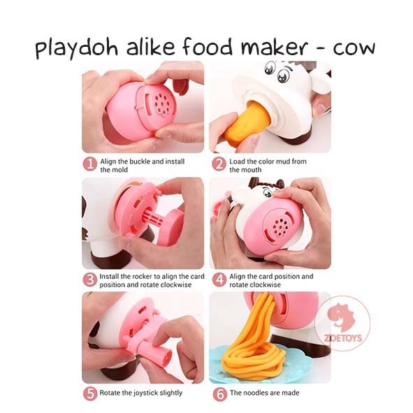 Zoetoys Playdoh Alike Food Maker | Mainan Lilin Anak | Playdough Fun Play Doh Noodle | Pretend Play | Cari Kado | Cari Kado Natal