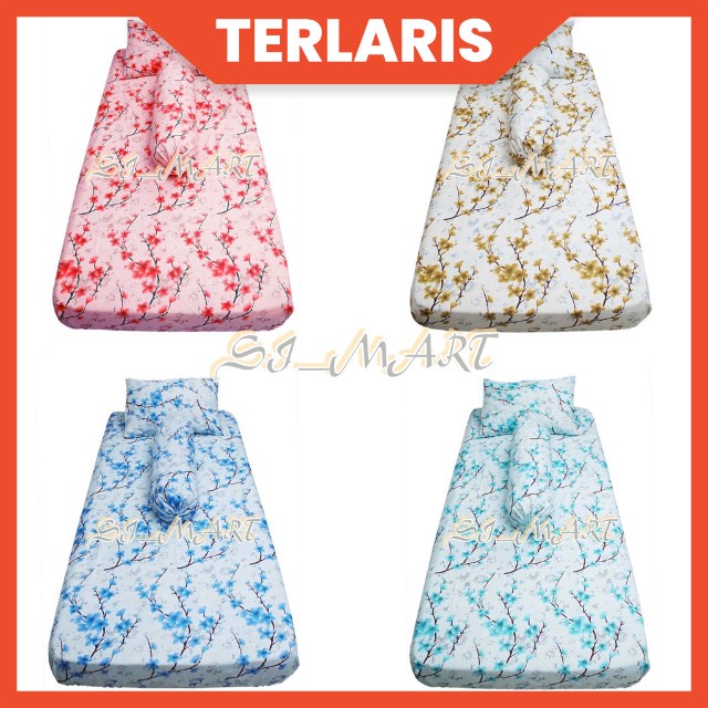 SPREI SUDUT KATUN HOMEMADE MOTIF TERBARU KASUR SPRING BAD SINGLE 90x200 SEPRAI SARUNG KASUR GORDEN