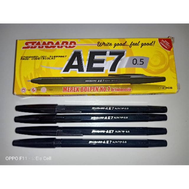 

Pulpen Standard AE7 0,5 Tinta Hitam/ecer