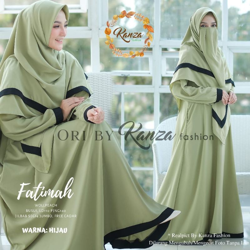 GAMIS SYARI POLOS - GAMIS SYARI FASHION MUSLIM - FATIMAH SYARI