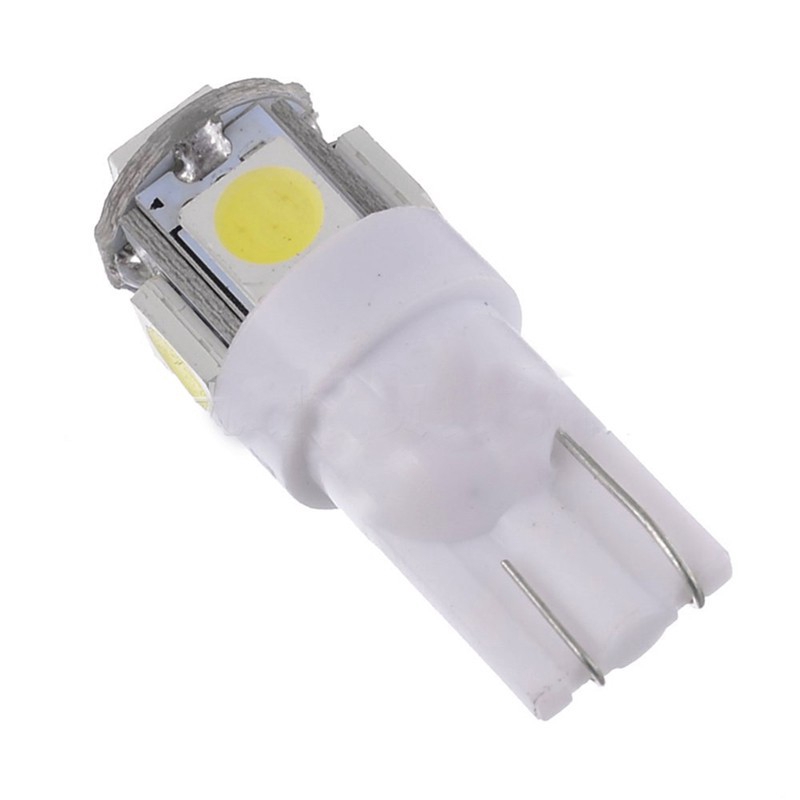 1 Buah Lampu Bohlam Led Super Putih T10 Wedge 5-smd 5050 W5W 2825 158 192 168 194