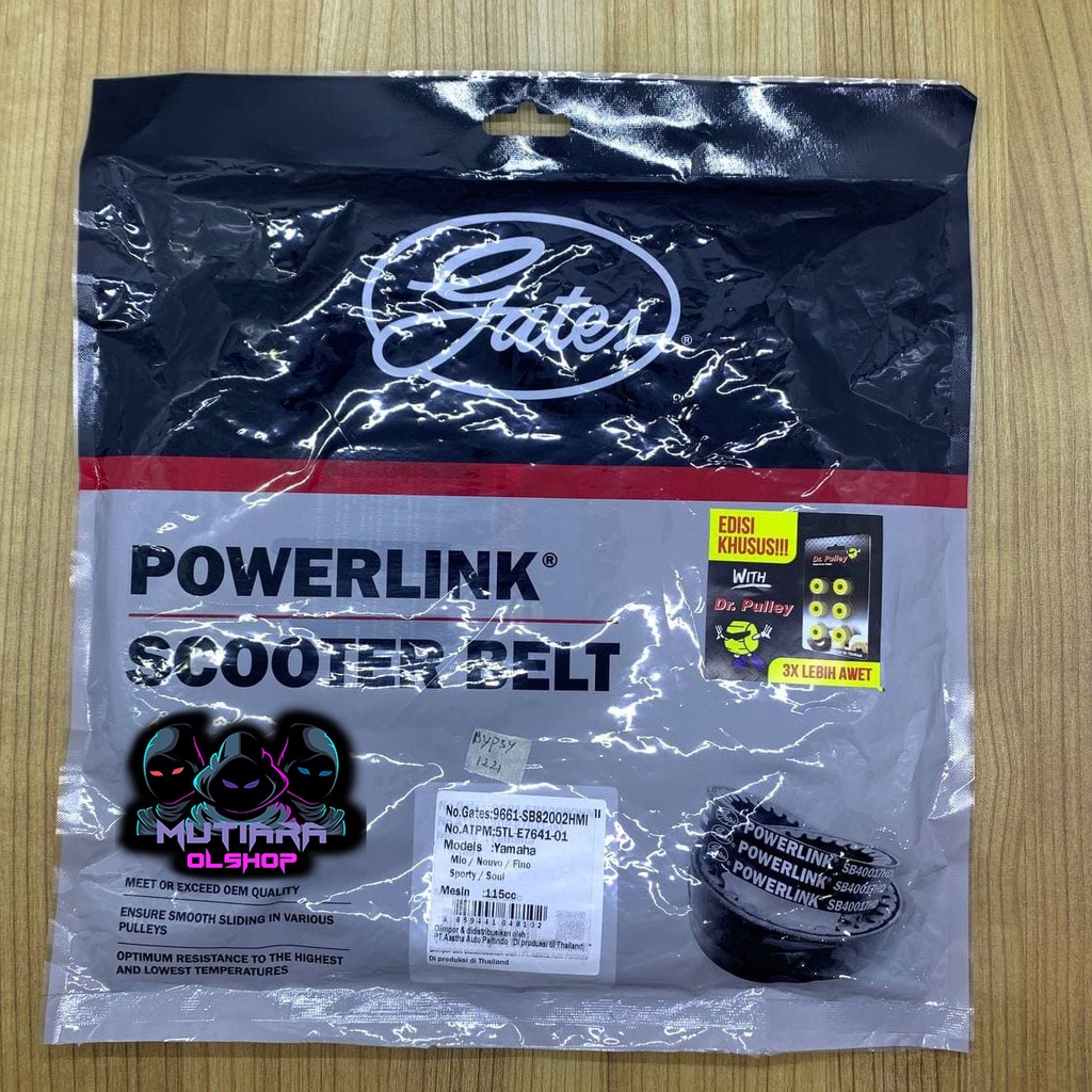 VanBelt VBelt PowerLink YAMAHA MIO NOUVO FINO SPORTY SOUL FULLSET