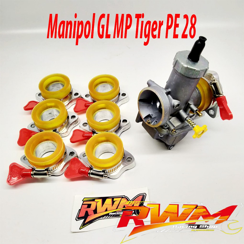 MANIFOLD MANIPOL INTAKE TEFLON PE 28 GL CB MP TIGER SCORPIO PE28
