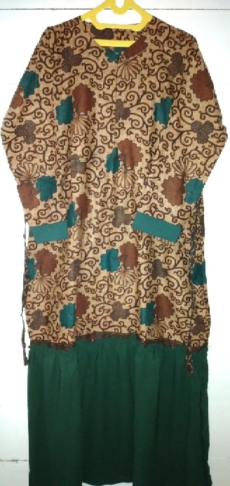 Gamis Meisya Rempel Lurus Batik Halus Kekinian