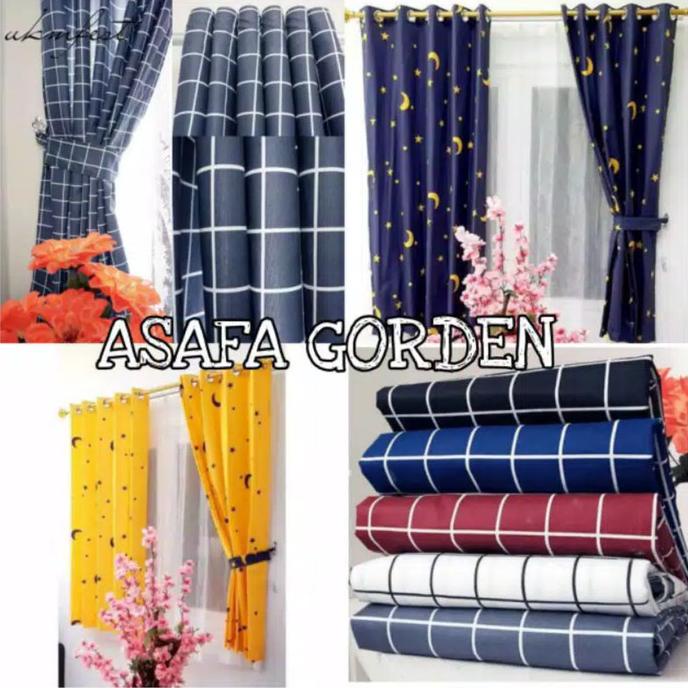 GORDEN JENDELA/PINTU/GORDYN KATUN SPREI KOTAK BULAN BINTANG/HORDENG SPECIAL