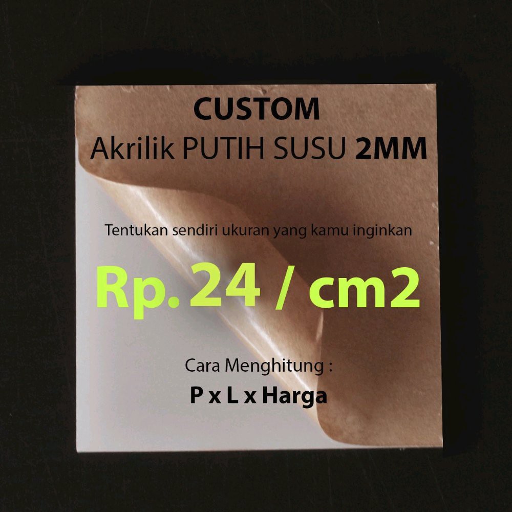 

Custom Akrilik potongan 12cmx12cm Bagus