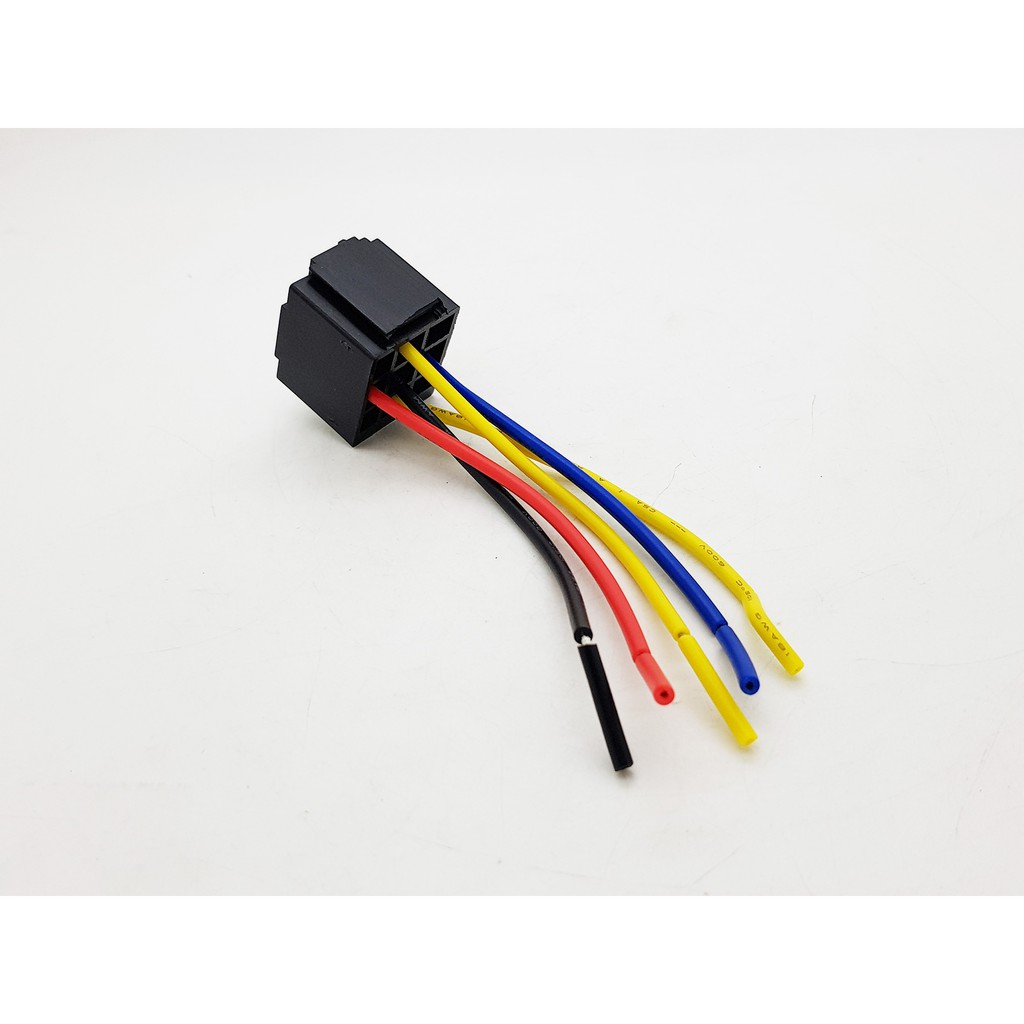 Socket Relay Car 5 Kaki + Kabel