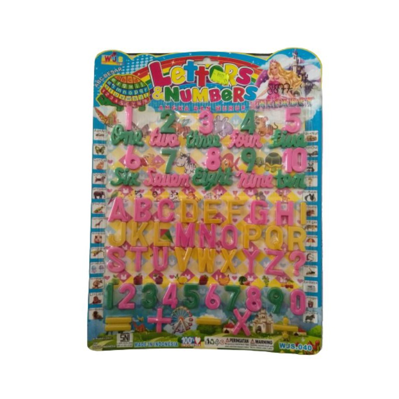Mainan Edukasi Angka dan Huruf
