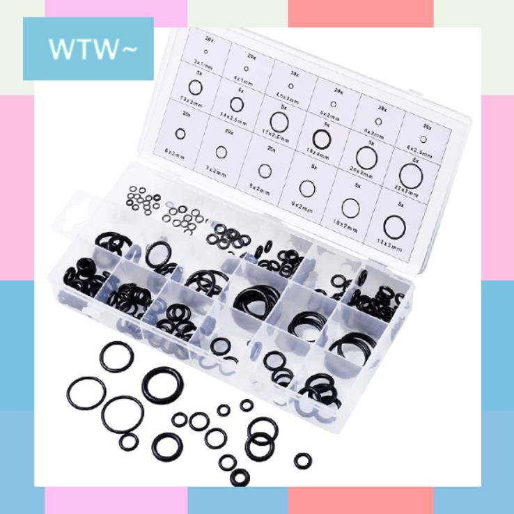 Rubber O Ring Seal Tightening 225 PCS Plus Box Black