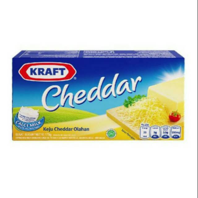 

Kraft Cheddar Keju Cheddar Olahan 165 gr