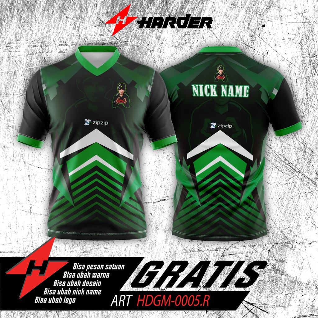 Jersey Kaos Baju Dewasa Gaming 5 - Jersey Gaming Esport - Zipzip