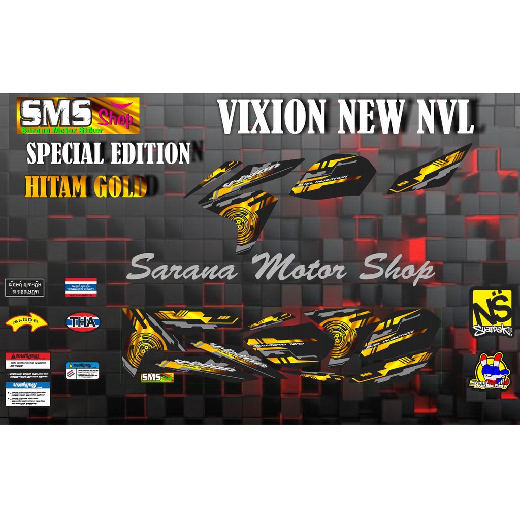 STIKER VARIASI VIXION NEW
