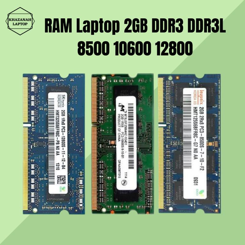 ram 2gb DDR3 DDR3L laptop 12800 10600 8500 copotan murah bergaransi