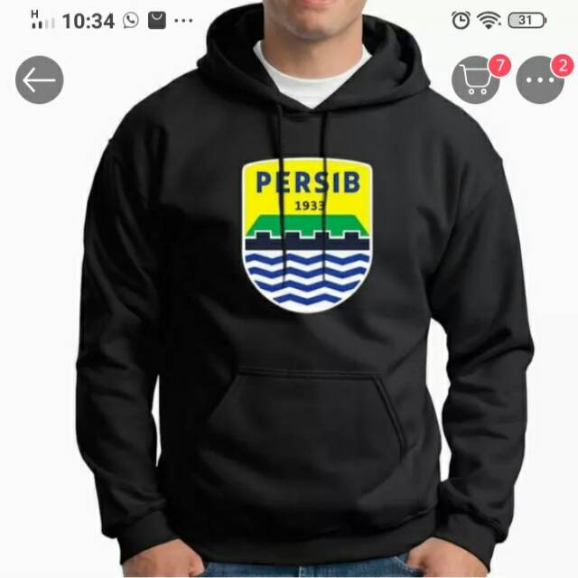 Hoodie persib bandung pria sweater bola persib