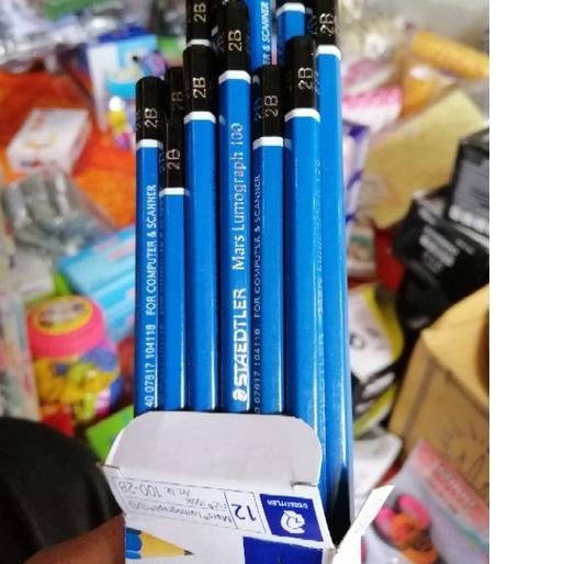 

❤[PROMO MURAH!!!]❤ pensil 2B staedler mars Lumograph 1lusin paling murah