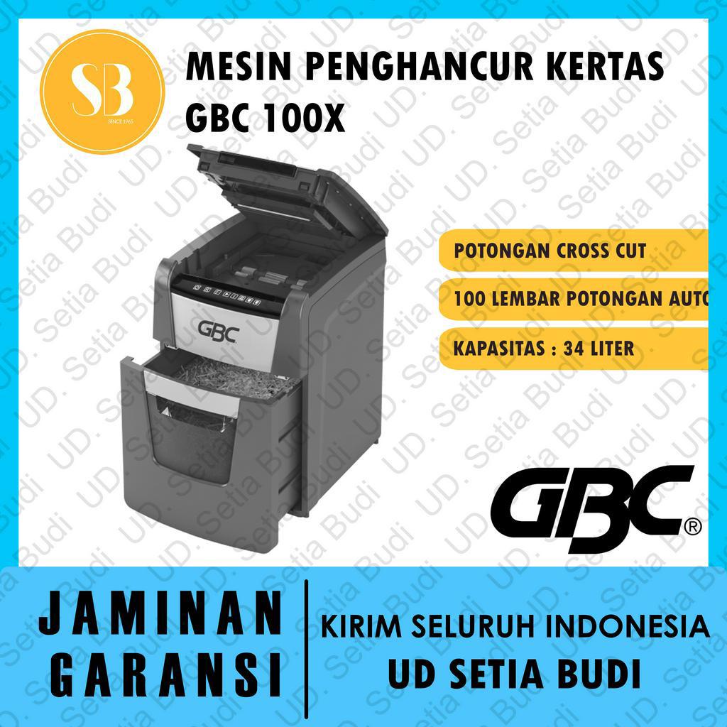 Mesin Penghancur Kertas Paper Shredder GBC Shredmaster Auto+ 100x