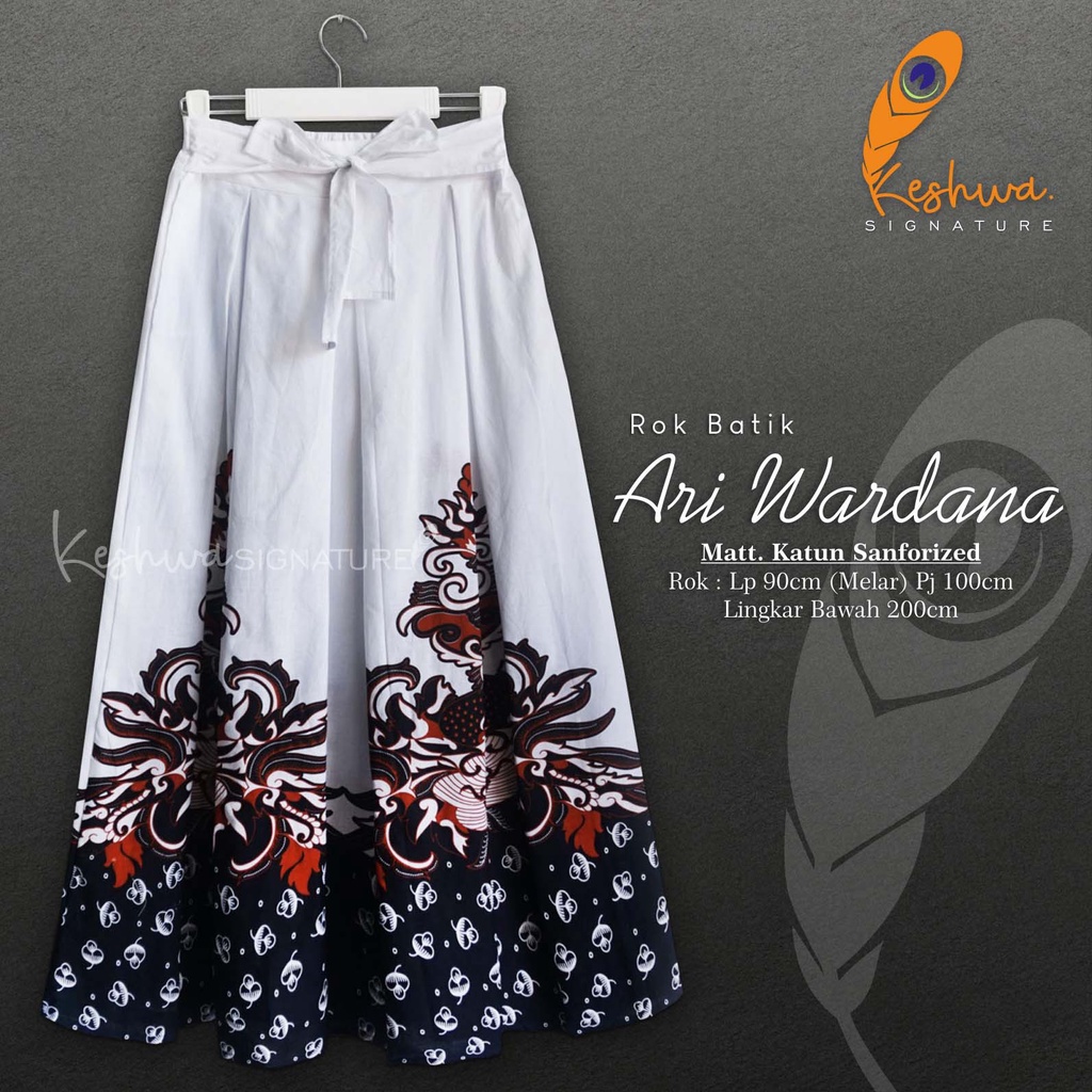 ROK BATIK ALUSAN SINARAN LANNA BAWAHAN BATIK WANITA TERKINI ORI KESHWA MURAH ORIGINAL REALPICT-Ari Wardana