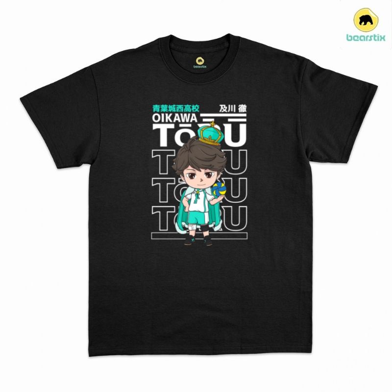 BEARSTIX - KAOS OIKAWA TORU - BAJU HAIKYUU CHIBI - KAOS STREETWEAR ANIME