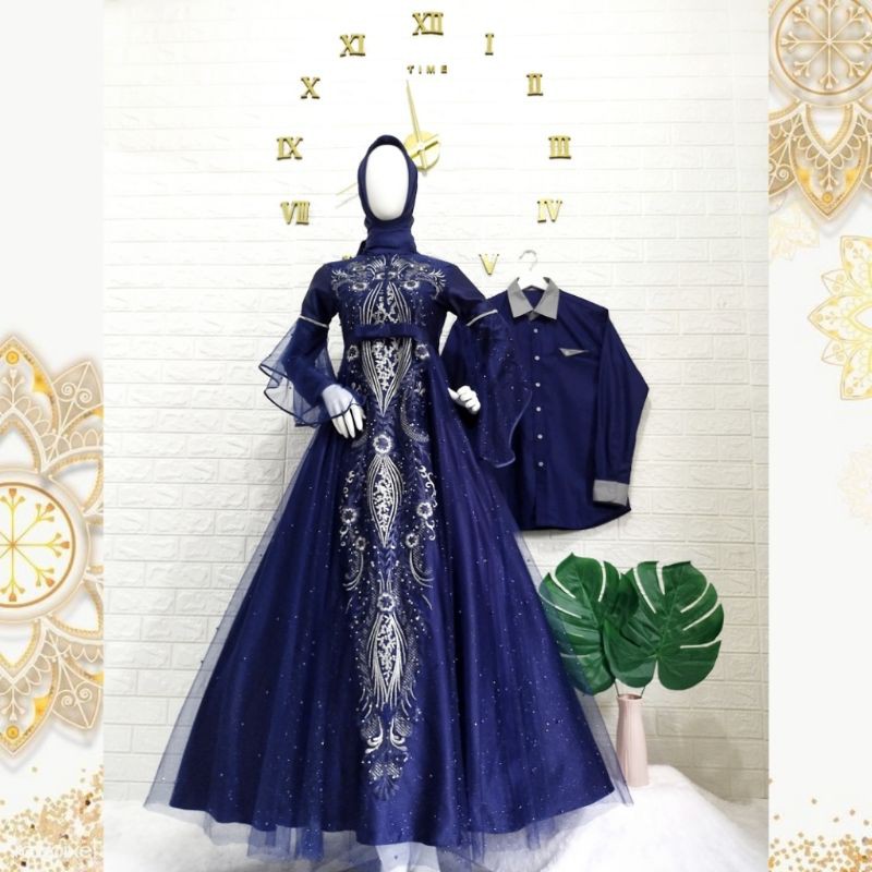 EL KHAYRA - ROXANNE FAMILY SERIES (Gaun Wedding/Pengantin Muslim Syari/Akad/Pesta/Premium/Murah/Prew