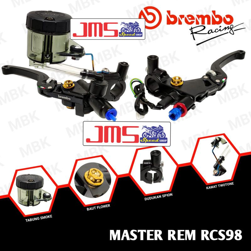 master rem set model Brembo tabung big universal Fu aerox Vixion mx Mio Scoopy Vario Beat soul gsx