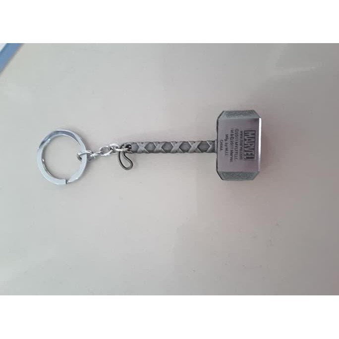 Key Chain Palu Thor Mjolnir Marvel Diecast Metal Marvel Avengers kunci NEW