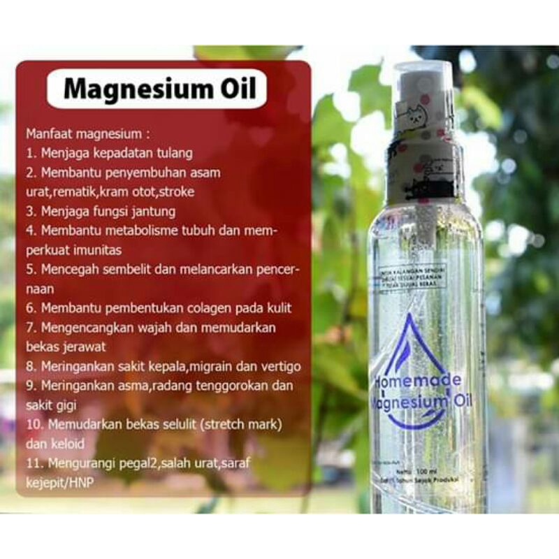MAGNESIUM OIL 100 ml (FOOD GRADE)