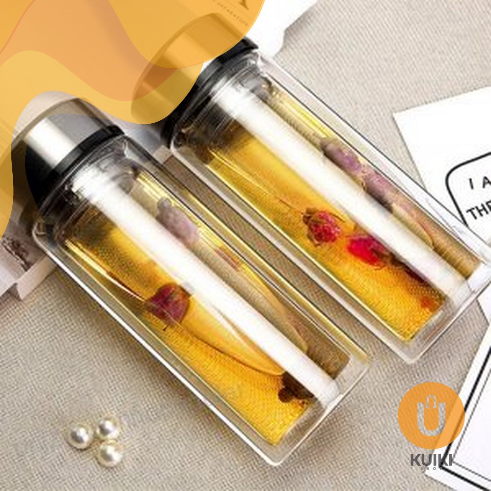 Botol Minum Infused Water Tumbler Kaca Berlapis Tumblr Botol Minum Infused Water Tumbler Kaca Berlapis Tumblr