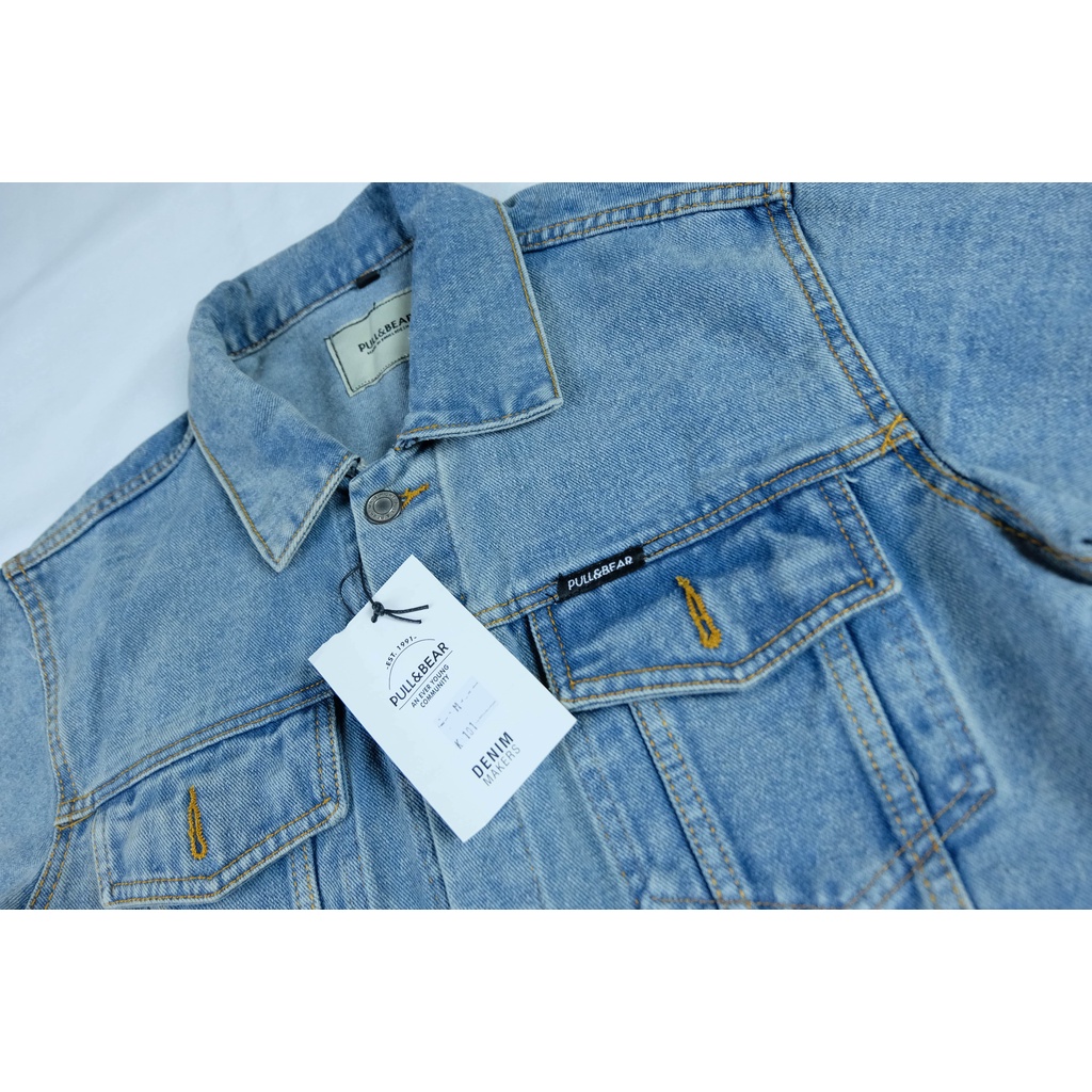 JACKET JEANS BLUE RETRO PULL&amp;BEAR SLIM FIT