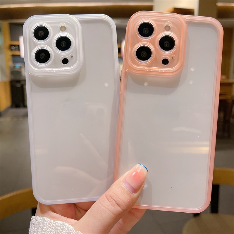 Hard Case Pelindung Lensa Warna-Warni Untuk Iphone 7 8 Plus X XS XR XsMax 11 12 13 Pro Max