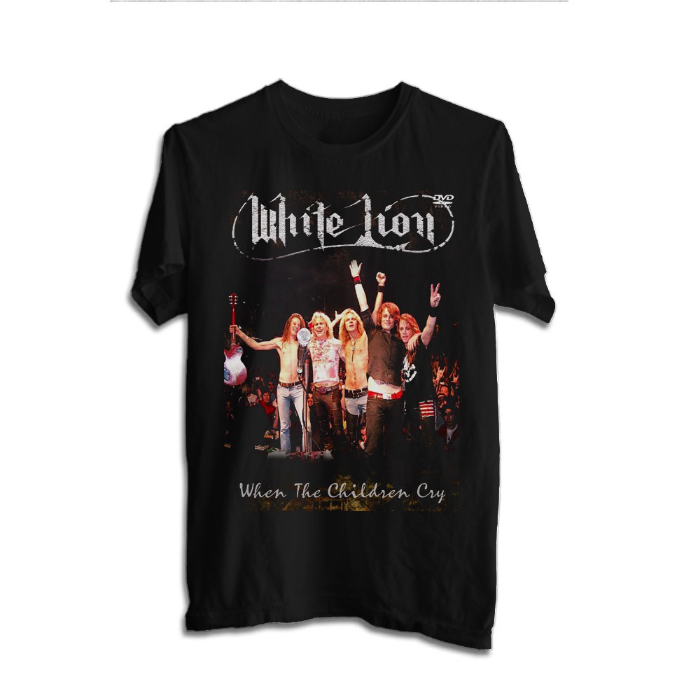 KAOS BAND WHITE LION TSHIRT MUSIK ROCK WHITE 05