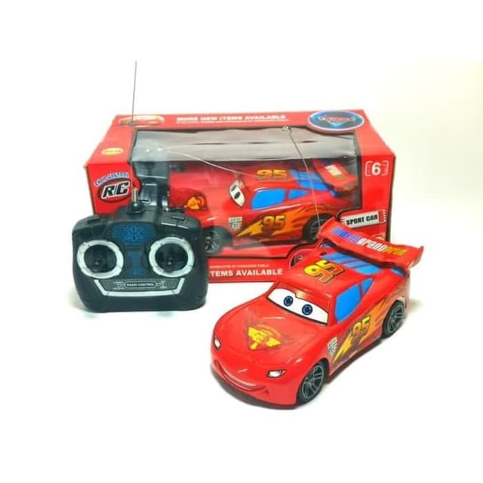 MAINAN MOBIL RC CARS LIGHTNING MCQUEEN KECIL LINCAH