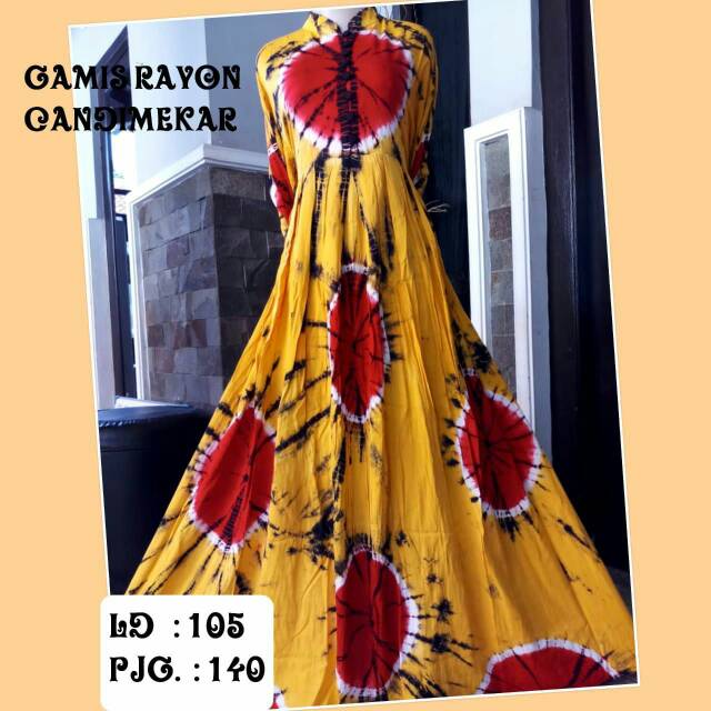 Gamis rayon candi mekar