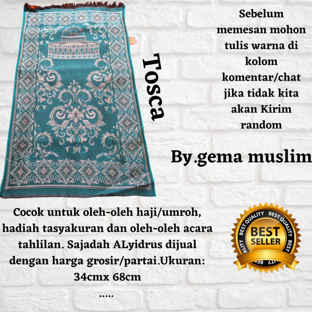 sajadah kecil turky sovenir haji n tahlilan